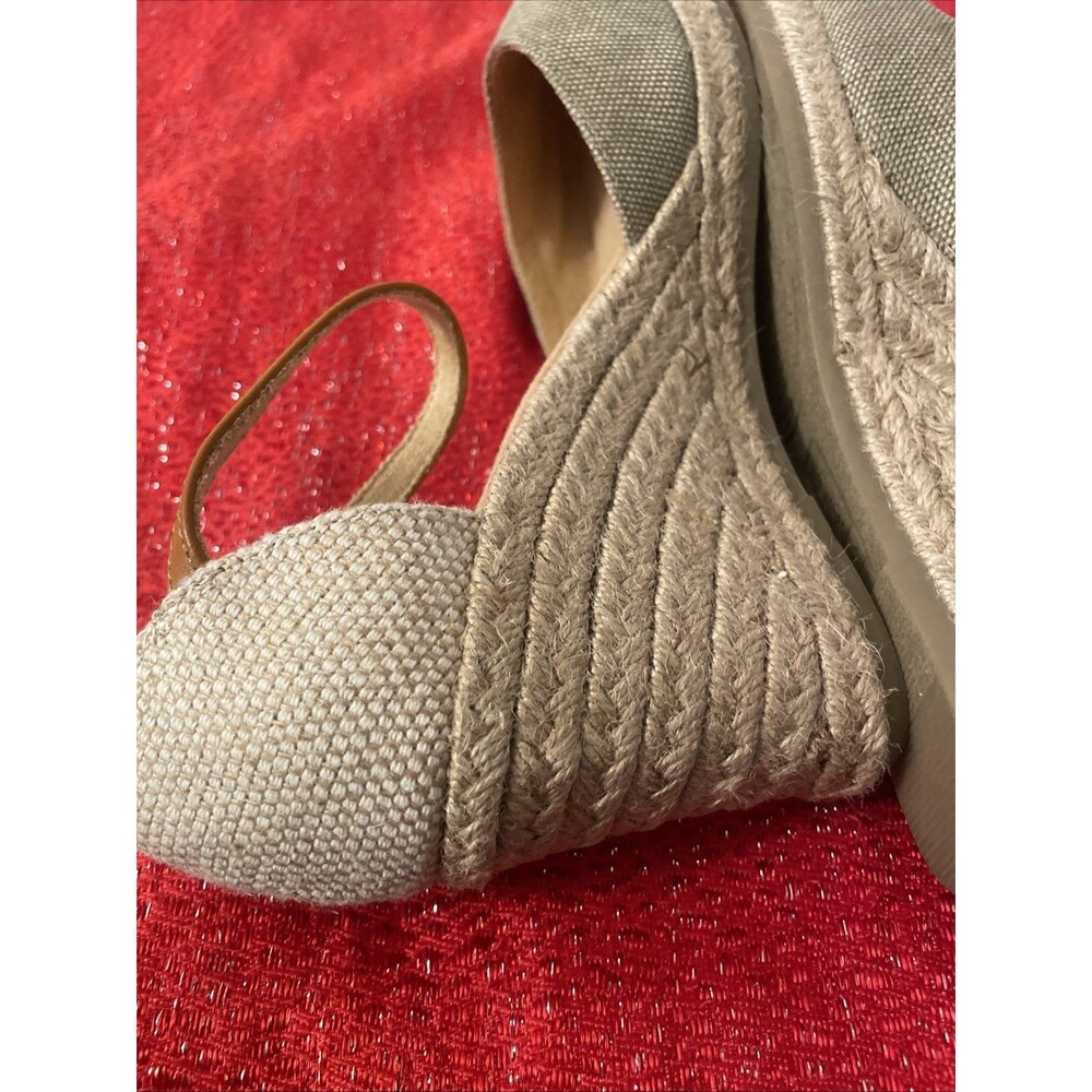 White Mountain Espadrille Wedge sandals 8W Mamba Neutral - Picture 9 of 16